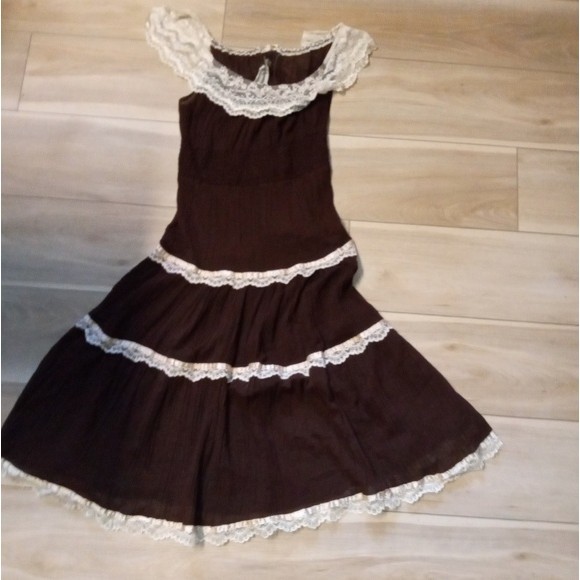 Vintage boho dress Young Edwardian sz small - Picture 1 of 7